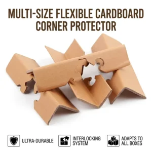 L shaped Straight Triangular Edge Protecting Kraft Paper Corner Guards Thickened Honeycomb Reinforcement for Cardboard Boxes