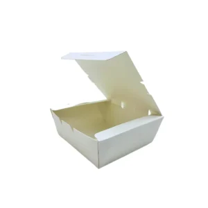 Laminated Food Grade Disposable Paper Snack Box with Logo Pattern