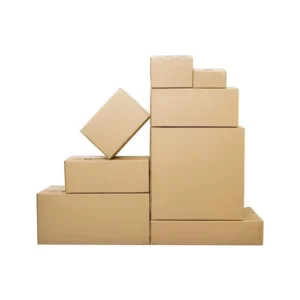 Large Brown Recyclable Corrugated Cardboard Shipping Box with Handle