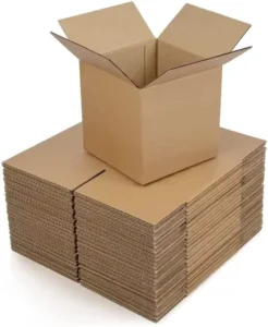 Large Corrugated Cardboard Mailing, Moving, and Shipping Cartons, Recycled Material, Embossed, Custom Logo