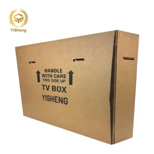 Large Corrugated Cardboard TV Moving Folder, Adjustable, Double-Wall, Recyclable