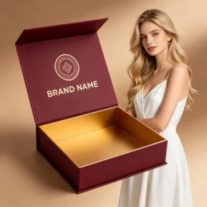 Large Custom Foldable Magnetic Cardboard Gift Box
