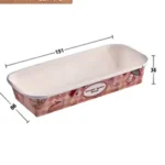Large Disposable Kraft Paper Baking Box with Cover for Loaves and Fast Food Delivery