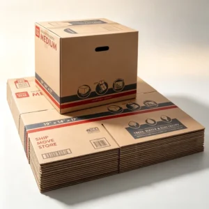 Large Foldable Corrugated Cardboard Moving and Shipping Boxes