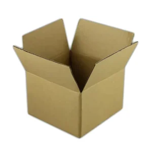Large Folding Corrugated Paper Moving Boxes, Stackable, Reusable, Black Print