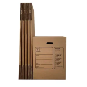 Large Heavy Duty Cardboard TV Moving Carton Box with Handle Holes Matt Lamination UV Coating 36x41x6