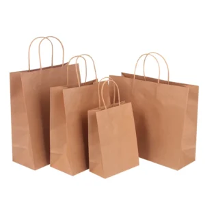 Large Kraft Natural Material Craft Paper Shopping Bag