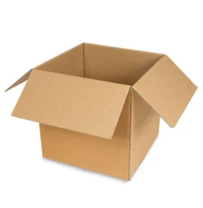 Large Matt-Laminated Corrugated Cardboard Box with Recycled Materials for Home, Kitchen, and Wardrobe Packaging
