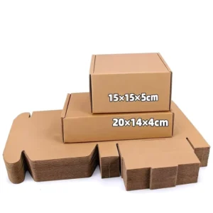 Large Printed Recyclable Corrugated Cardboard Shipping Boxes with Embossing and Custom Logo or Graphic Design for Gift Packaging