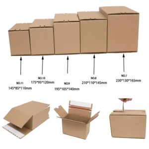 Large Recycled Self-Sealing Corrugated Kraft Paper Shipping Boxes