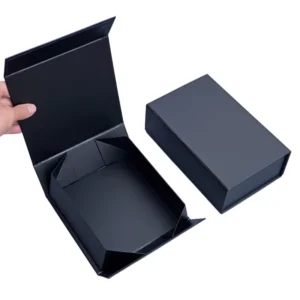 Large White Magnetic Lid Collapsible Gift Boxes Recyclable Coated Paper for Small Business Packaging