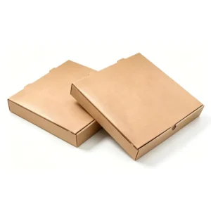 Leak-Proof Custom Food-Grade Kraft Paper Box with Self-Erecting Design for Pizza, Burger, and Fast Food Takeaway