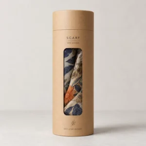 Lightweight Paper Tube for Scarf Thin Round Packaging Container Custom Size for Scarf Storage