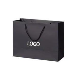 Logo-Printed Thick Kraft Paper Boutique Grocery Gift Clothing Shopping Bag
