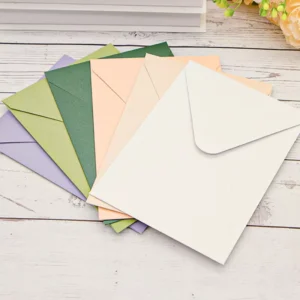 Long Rectangle Paper Envelopes for Invitation Cards, Gift Cards, Birthday Cards, and Thank-You Cards with Customized Printing