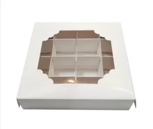 Luxury Chocolate Box with Dividers Customizable Wedding Sweet Cake Gift Packaging Box