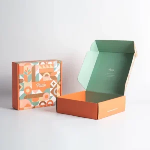 Luxury Cosmetic Packaging Solution Custom Logo Color Block Cardboard Box with Vibrant Prints for Makeup Skincare & Beauty Gifts