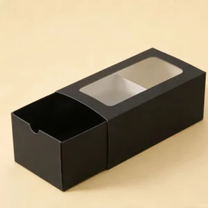 Luxury Custom-Shaped Window Display Gift Boxes with Drawers, Simple Cardboard Packaging