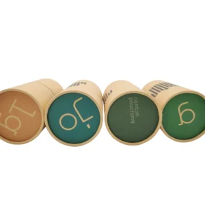 Luxury Cylinder Paperboard Childproof Tea Tube Packaging Paper Cylinder Packaging Box