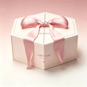 Luxury Hexagonal Magnetic Ribbon Gift Box for Cosmetic Tea and Wine Packaging