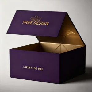 Luxury Magnetic Closure Rigid Gift Box Foldable Cardboard Custom Logo Packaging