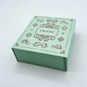 Luxury Magnetic Gift Box Packaging Ribbon Handle Folding Custom Logo Hard Rigid Cardboard Paper Black Pink Clothing Insert