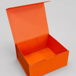 Luxe Matte Magnetische Vouwbare Aangepaste Oranje Papieren Cadeau Doos voor Elektronica, Cadeaus en Feestelijke Souvenirs Leverancier