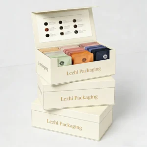 Luxury Portable Paper Tea Box Gift Tea Bags Packaging Cardboard Box with Custom Design