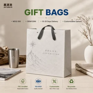 Luxury Printed White Kraft Paper Craft Shopping Bag Recyclable Matte Laminated Surface Wedding Party Gift Custom Size