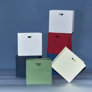 Luxury Recyclable Kraft Art Paper Bags Custom Printed Logo Personalized Shopping Gift Bags with Your Own Logo and Ribbons