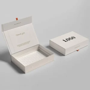 Luxury Rigid Cardboard Book-Shaped Jewelry and Watch Gift Box With Magnetic Closure