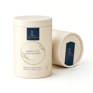 Luxury Shoulder Style Paper Tube Box for Loose Leaf Tea Oolong Pu erh Packaging Bespoke Branding