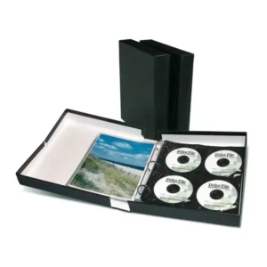 Magnetic Clamshell Rigid Paper Box Matte Black Hard Cardboard Art Print Photo Presentation Box with White Lining