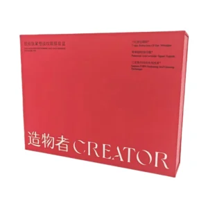 Magnetic Closure Cosmetic Paper Box with Silk Ribbons and Foam Inserts