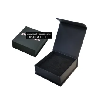 Magnetic Closure Folding Custom Logo Rigid Cardboard Gift Box for Cosmetics