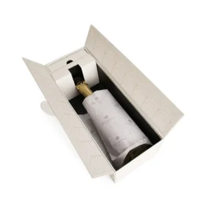 Magnetic Closure Wine Packaging Box Foldable Rigid Paper Gift Box with Custom Logo for Whiskey Red Wine Bottle