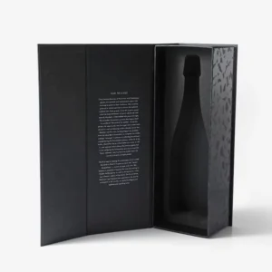 Magnetic Custom Logo Paper Wine Gift Box for Champagne and Red Wine