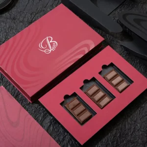 Magnetic Paper Chocolate Gift Box with Divider Cardboard Empty Wedding Chocolate Box