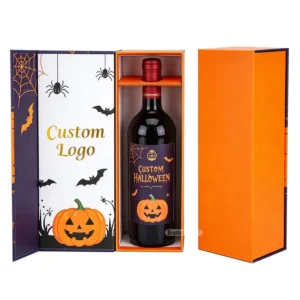 Magnetic Recyclable Rigid Paperboard Wine Packaging Box with EVA Fixing Slot