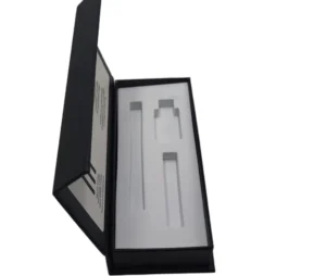 Magnetic Rigid Gift Box with Recycled Coated Paper, Custom Logo, Four-Color Printing, and Hot Stamping