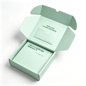 Mailer Box Soy Ink Custom Logo Printed Premium Cosmetics Packaging Kraft Paper Shipping Box