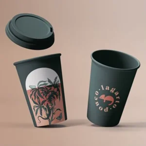 Manufacture Price Customize Logo Design Disposable Hot Drink Double Wall 8oz Tea Coffee Paper Cup Cold With Sleeve Straw