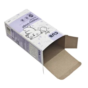 Manufacturer Custom Eco-Friendly Biodegradable Recyclable Art Paper Nappy Bag Packaging Box Customized Purple Colored Printing