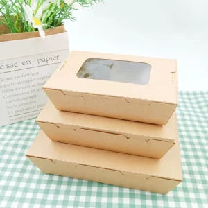 Manufacturer Custom Kraft Paper Box with Window