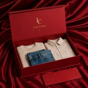 Manufacturer Customized Gold Foil Logo Red 157gsm Coated Paper Folding Magnetic Gift Box for Clothes