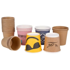 Manufacturer Direct Custom Logo 3oz 4oz 5oz Paper Coffee Cups With Lids for Hot Drinks and Takeaway