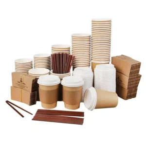 Manufacturer Disposable Double Wall 4 oz 8oz Coffee Tea and Ice Cream White Paper Cup with Lid