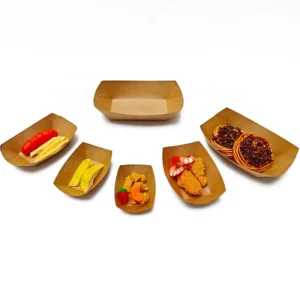 Manufacturer Paperboard Disposable Paper Food Trays