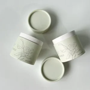 Matt Cylinder Cardboard Tubes for Candles Custom Scented Candle Paper Jar Packaging Printed Natural Kraft Paper Tube Oil Proof