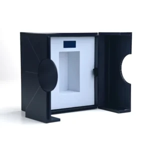Matte Navy Blue Double Door Magnetic Closure Paper Box for Beauty Cosmetic Set